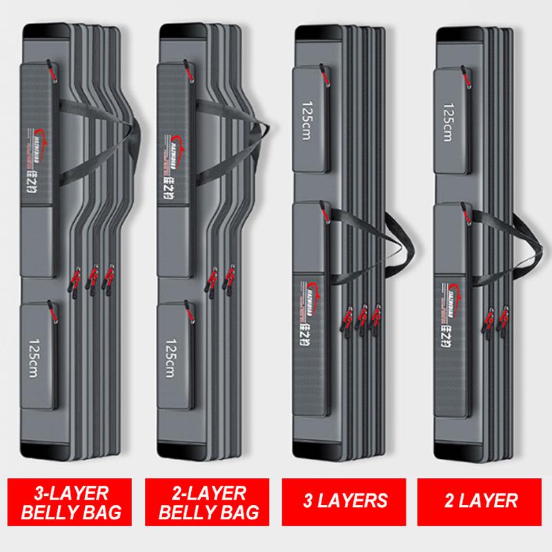 Stahldraht Rand Tragbare Angeln Tasche Mehrzweck Verdicken Wasserdichte Langlebige Fall Angelrute Tasche Angelgerät Tasche X277G