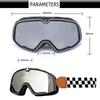Motocyklové okuliare Retro Motokrosové okuliare Skúter ATV Lyžiarske slnečné okuliare Okuliare proti UV Cafe Racer Chopper Cyklistické preteky