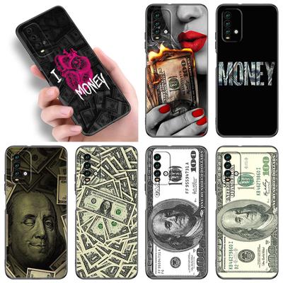 Banknote Dollar Cash Money Phone Case For Xiaomi Redmi Note 5 6 9T K20 K40 K50 Pro 7A 8A 9A 9C 9i 10A 10C A1 S2 TPU Black Cover