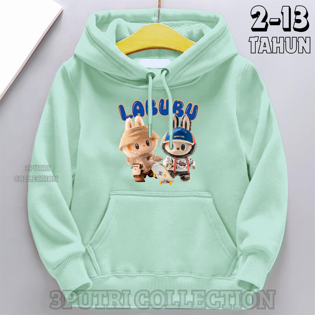 Children's Hoodie New Trendy Labubu Kids Cute Cartoon Casual Daily Hoodie 100-160cm Boys Girls