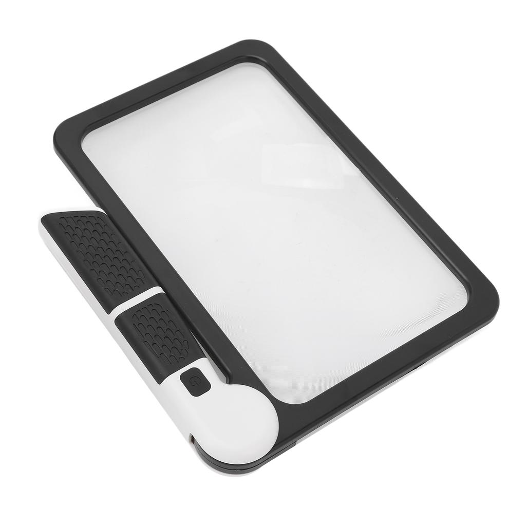 Folding Handheld Magnifying Glass 48 Light Chips 5X Magnification LED Reading Writing Magnifier