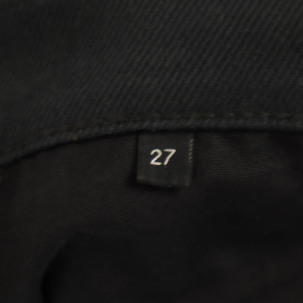 VALENTINO made in Italy uncut hem skinny pants w27 black Button fly Men's Used