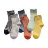 Ankle Socks Ruffle Frilly Crew Socks Plaids Middle Tube Socks Cotton Bootie Socks Sweet Princesses Socks for Womens