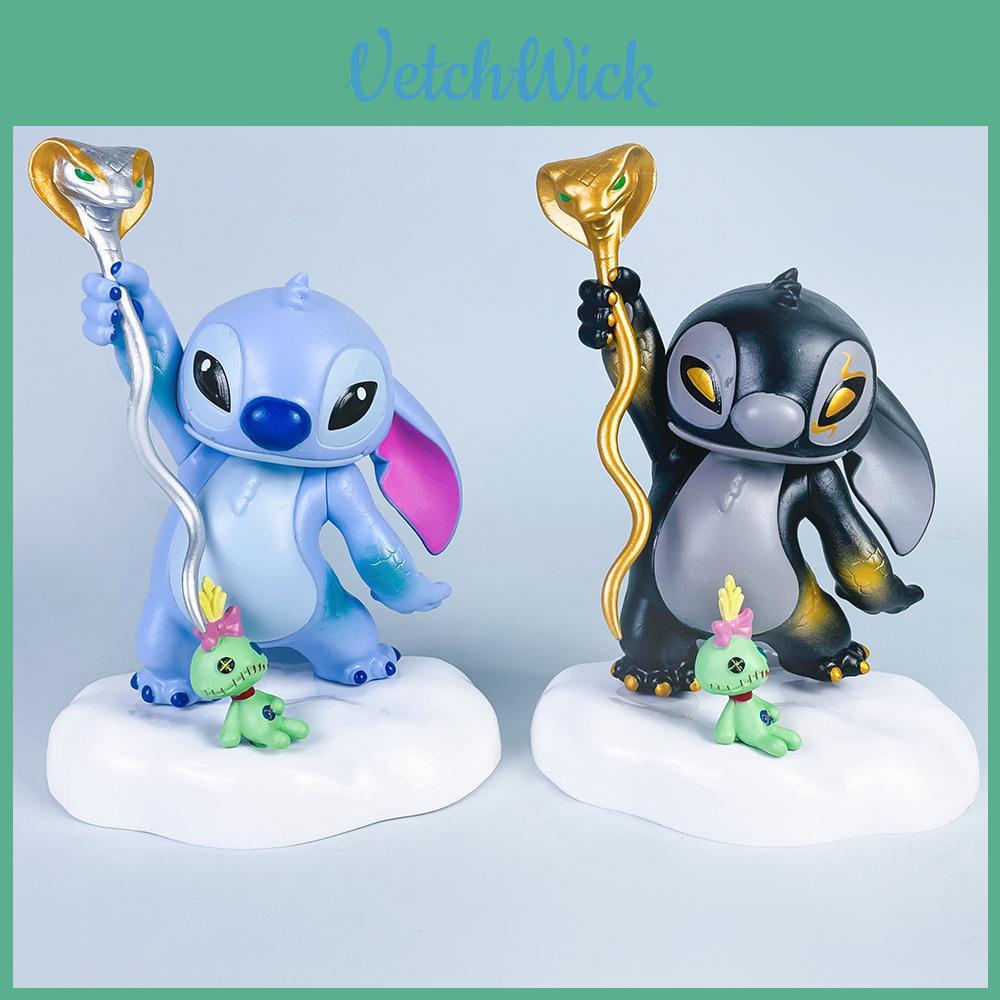 Stitch Snake Pvc Anime Figure With Collectible Packaging For Year Of The Snake Fans