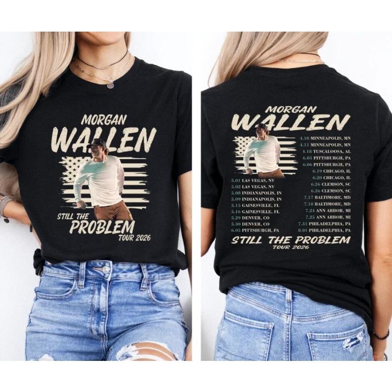 

2026 Summer Fashion Tee Morgan Wallen Still the Problem Tour 2026 Comfort Shirt, Morgan Wallen Country Music Tee,Suitable for Both Men and Women 4XL