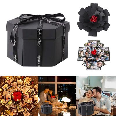 Photo Album Box DIY Scrapbook Lovely Surprise Explosion Couple Box Love Memory Anniversary Valentine's Day Girl Love Gift