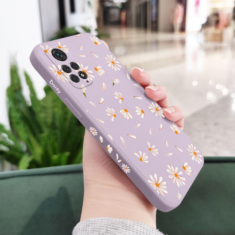 Daisies Fly Phone Case For Xiaomi Redmi Note 14 13 12 12S 11 11S 10 10A 10T 10S 9T 9 8 7 A1 Pro Plus 10C 4G 5G Silicone Cover