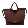Niche waffle bag bag large capacity fashion casual lazy style one shoulder messenger tote bag