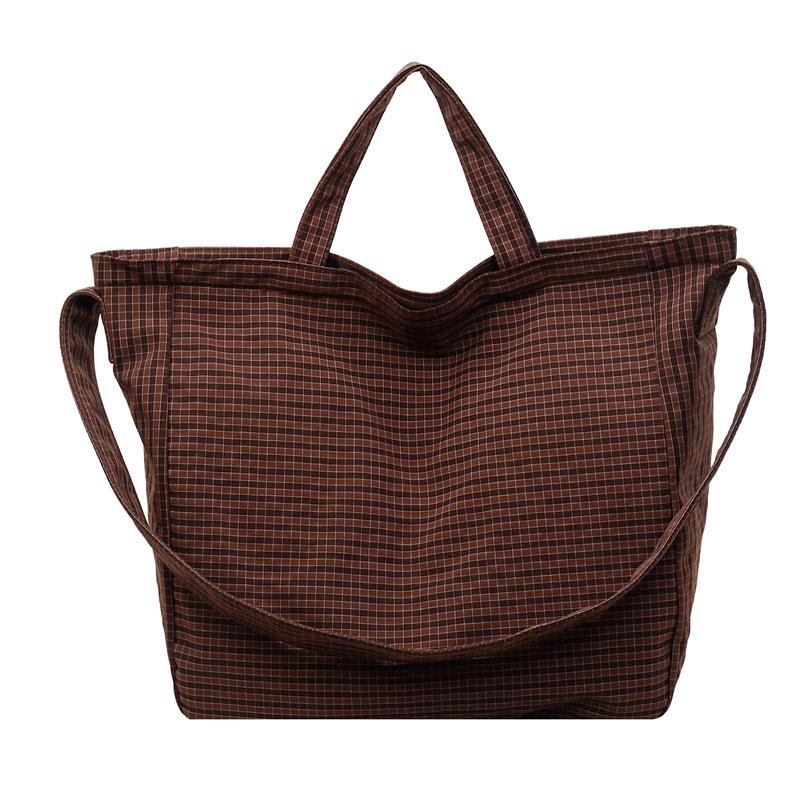 Niche Waffle Bag Bag Large Capacity Fashion Casual Lazy Style One Shoulder Messenger Tote Bag