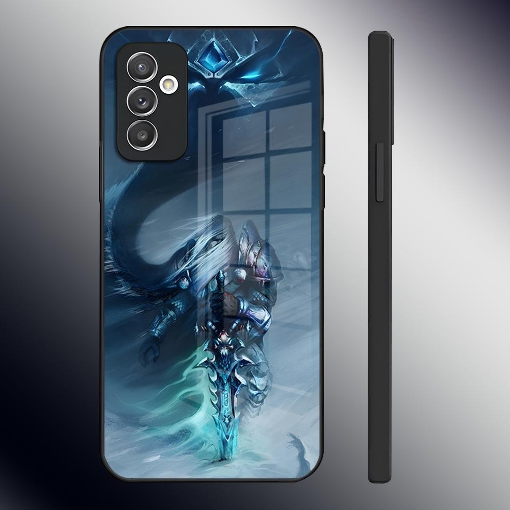 W-World Of W-Warcraft Phone Case For Samsung S24 Ultra S23 S22 S20 Fe S21 Plus A54 A34 A24 A53 A13 A16 Glass Back Cover