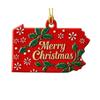 State Pride Christmas Ornament  Holiday Cheer With Local , Christmas Tree Hanging Ornaments, Collectible Suitable For People In State, Christmas Trees