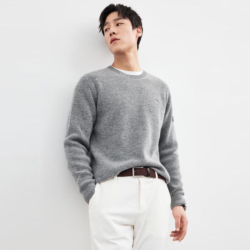 Septwolves Men's Round Neck Wool Sweater