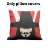 For Vendetta V Character Cushion Cover Imprinted Design Living Bedroom Room