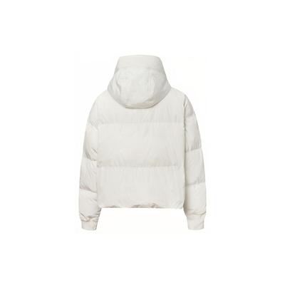 Down Jackets Women's Ecru Hooded Non Detachable Moderate 10019787-A03
