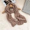 Scarf atmosphere new multi-functional cotton and linen bag headscarf fashion twist braid long scarf warm scarf shawl