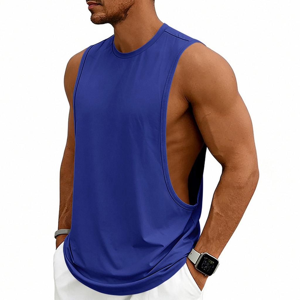 Men's Fashion Loose Fit Sleeveless Tank Top, Workout Training Basketball Gym Vests For Casual Athletic Wear