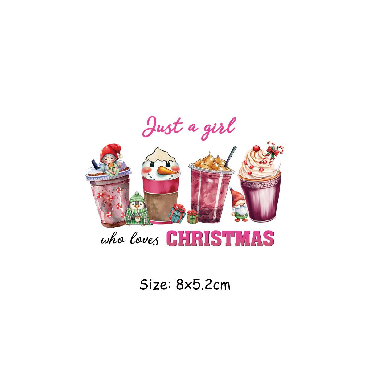 

Креативные рождественские наклейки на одежду, художественные ремесла, глажка, моющаяся одежда, аппликация, термоклейкая передача, аксессуар «сделай сам», гладить