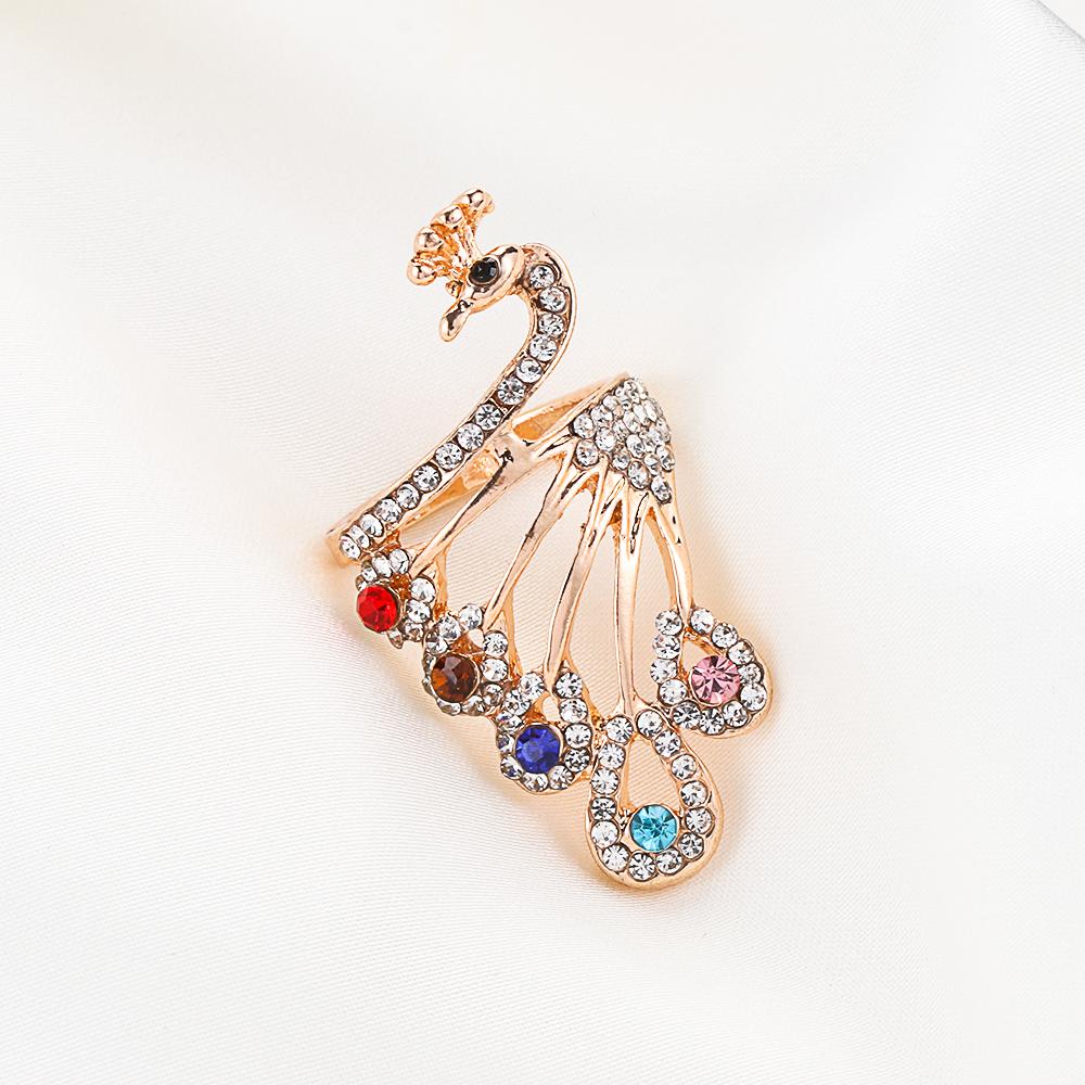 Accessories Thimble Ring Peacock Shape Yarn Guides Knitting Loop Crochet Ring Sewing Accessories