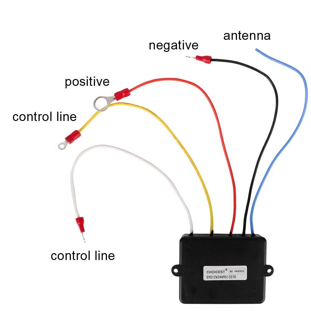 12V 24V Electric Winch Switch Controller Wireless Remote Control Accessories for Jeep Off Road 4x4 ATV Trailer Boat Universal Radio Accessories 4