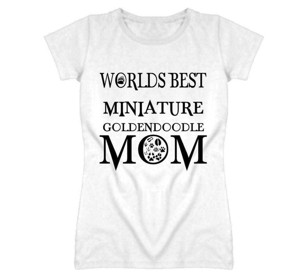 

Miniature Goldendoodle Worlds Best Mom Dog T Shirt 2XL