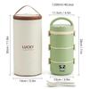 Microwave Safe 304 Stainless Steel Bento Box Thermal Lunch Box Portable Leakproof Insulated Kids Food Container Stackable