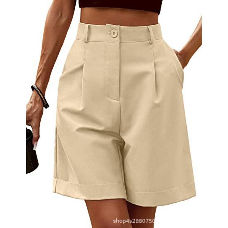 Summer Women Casual Shorts Loose High Waisted A-line Versatile Wide Leg Shorts Fashion Elegant Female Streetwear Short Pants