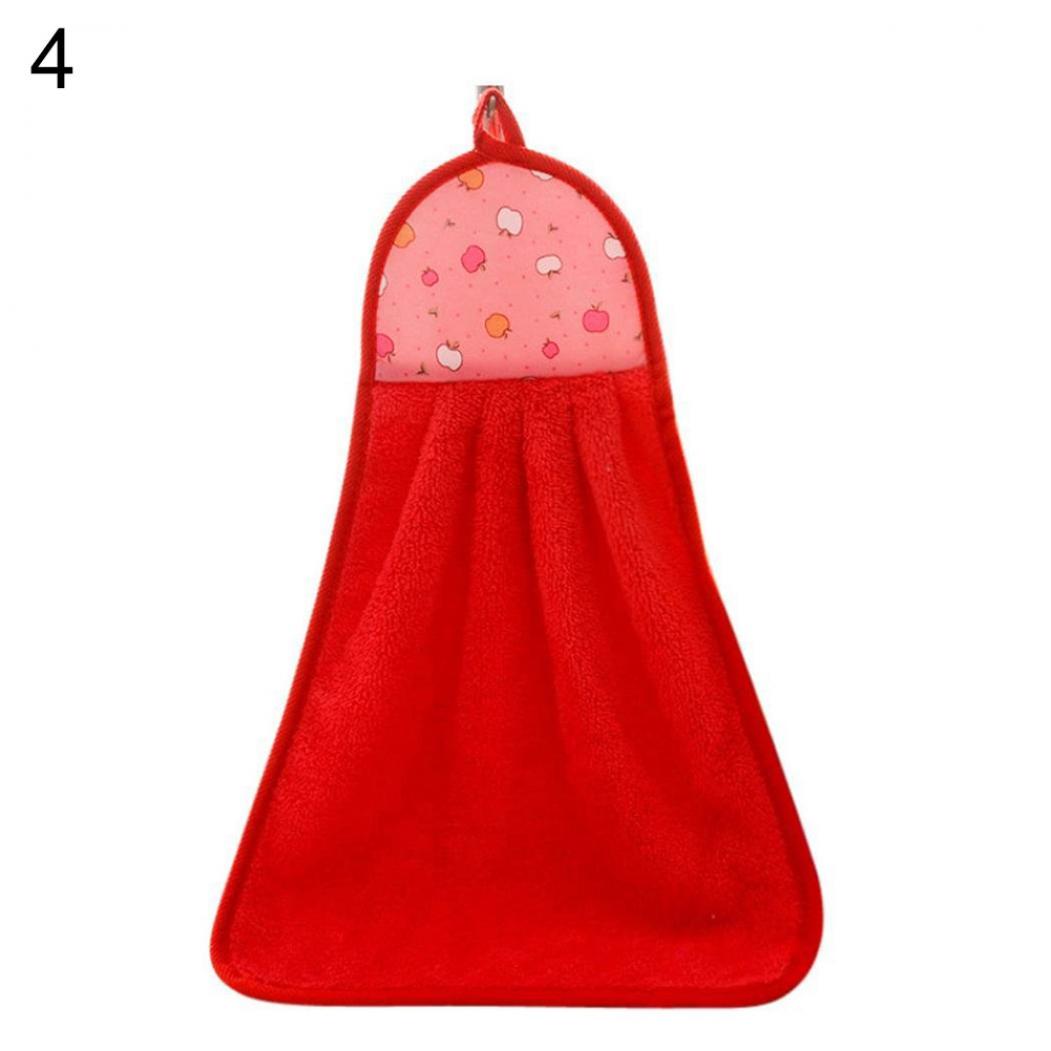 

Полотенце для рук Мягкое плюшевое подвесное полотенце для купания красный