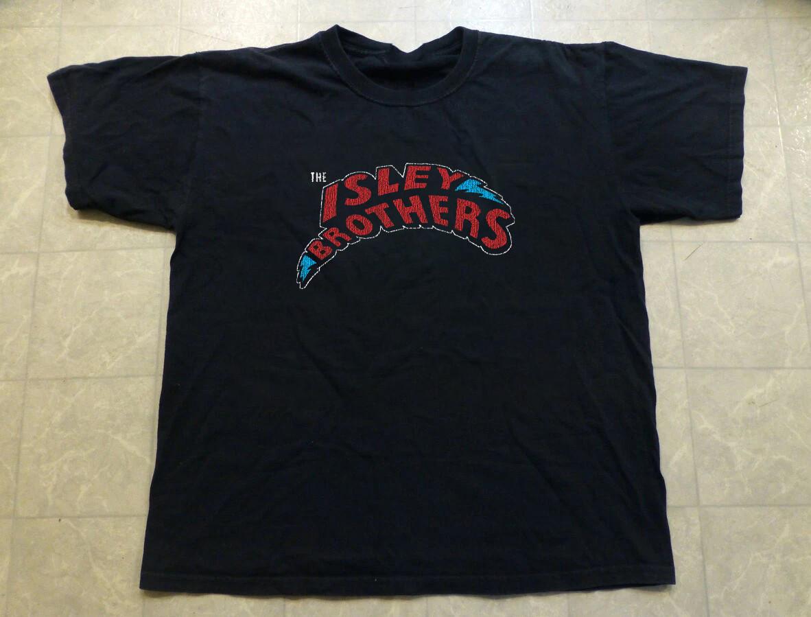 The Isley Brothers LOGO Black Cotton Shirt Full size S-5XL BS1258 XXXL