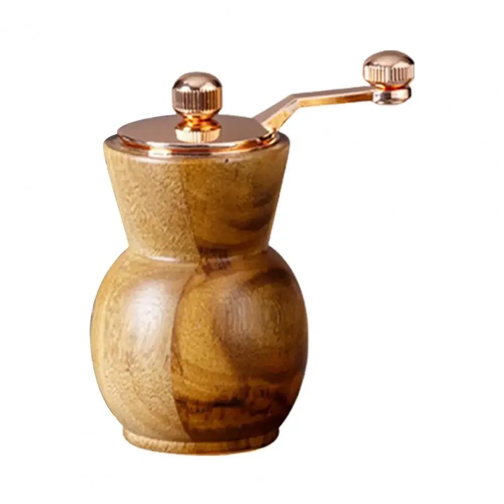 

4/5 Inch Manual Pepper Grinder Hand-Cranked Grinder With Acacia Wood Body Metal Handle Ceramic Blade Retro Salt Mill For Kitchen