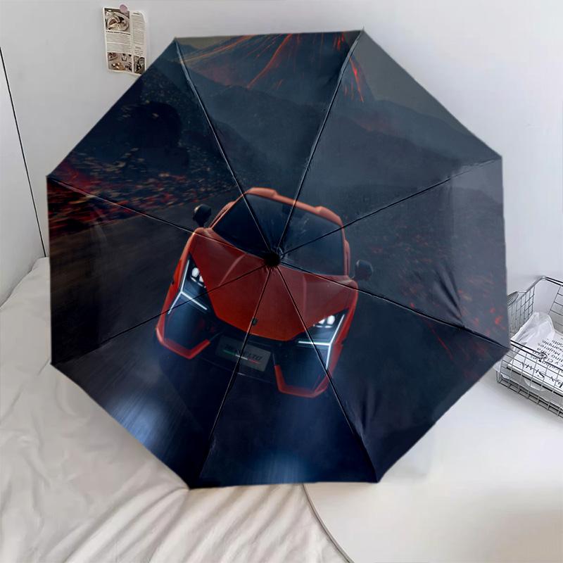 High-Performance Car Unveiled Folding umbrella Portable Suitable for all seasons Three folds outdoor light