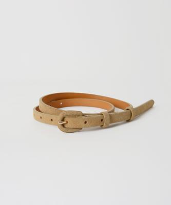 Leuba Classic Suede Belt - Peanut