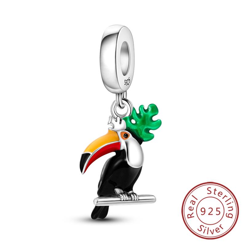 Original Charms Beads Pendan Copper Firefly Bee Butterfly Hummingbird Charm For Bracelets Charm Women Jewelry Gift