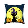 Halloween Cute Kitten Office Living Room Sofa Car Decorative Pillowcase