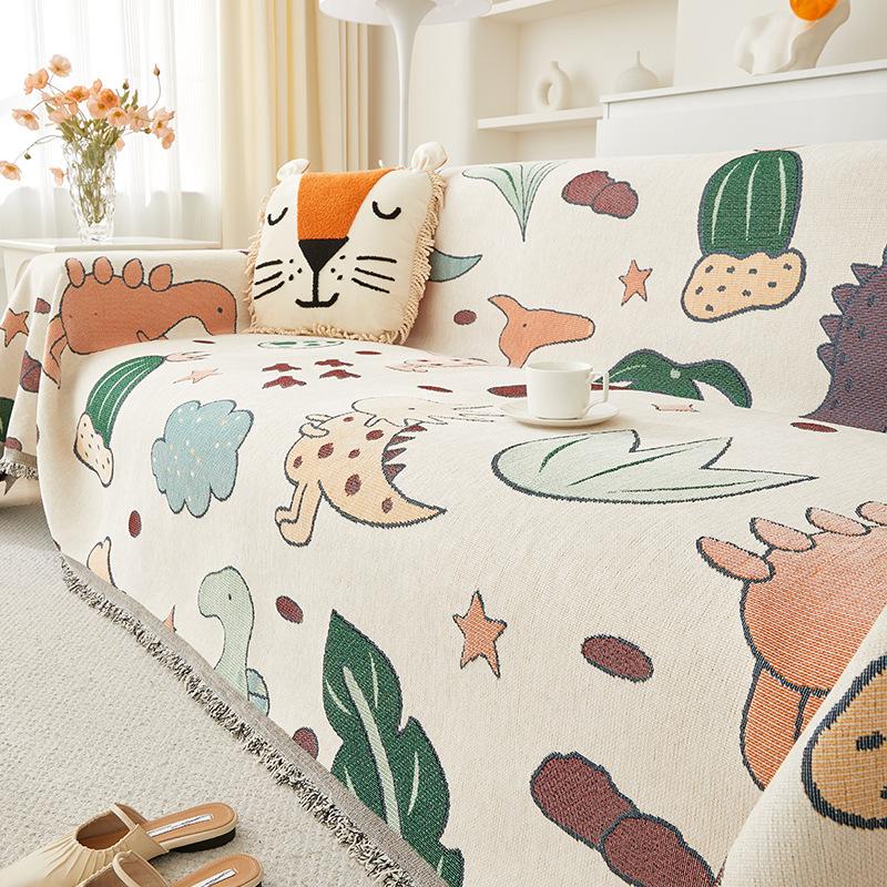 

Свежее синельное диванное полотенце, нескользящий, грязеотталкивающий чехол для дивана, универсальный чехол, высококачественная универсальная ткань для дивана Four Seasons 180*130cm