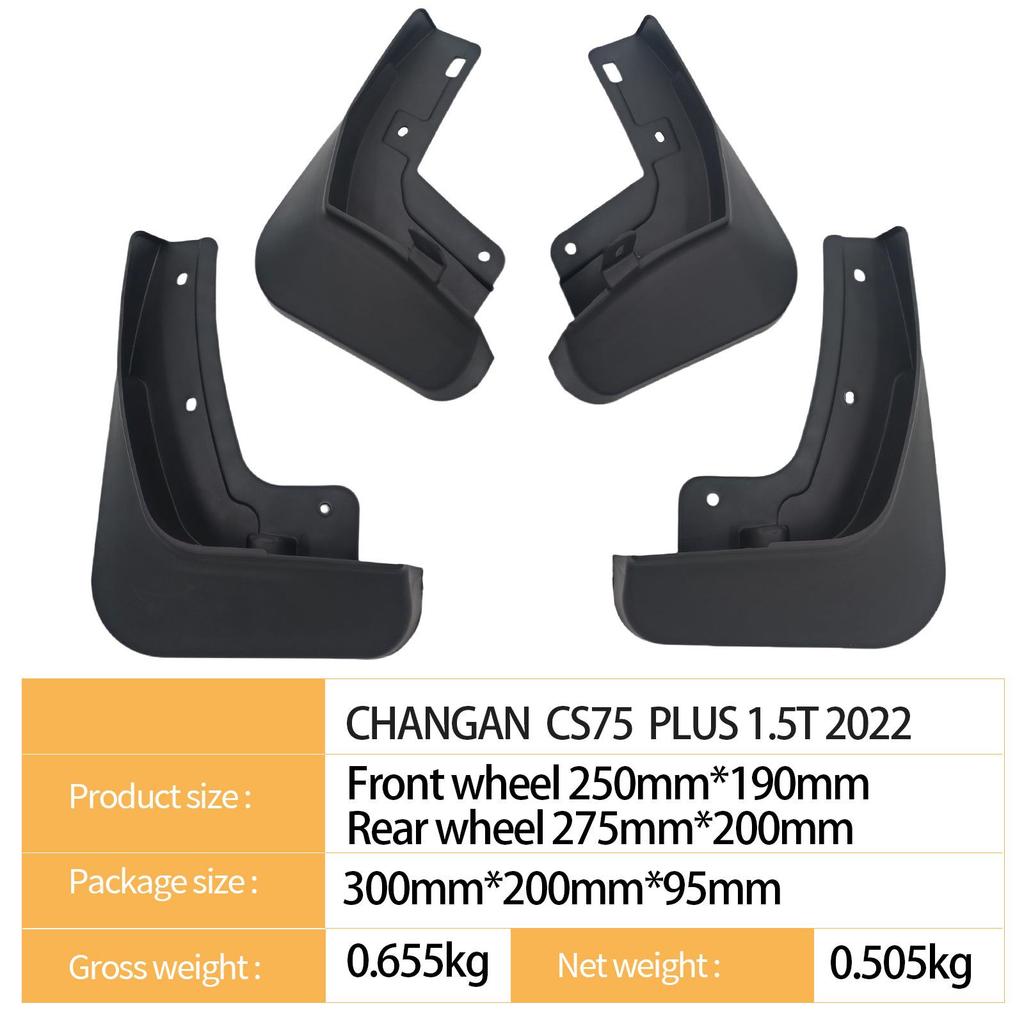 Changan CS75 Plus 1.5T 2022 Car Mudguards for Cross-Border Trade.