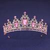 Wedding Hair Accessories Headpieces Head Jewelry Wedding Hair Tiara Crystal Bridal Tiara Crown Silver Color Diadem Veil Tiaras
