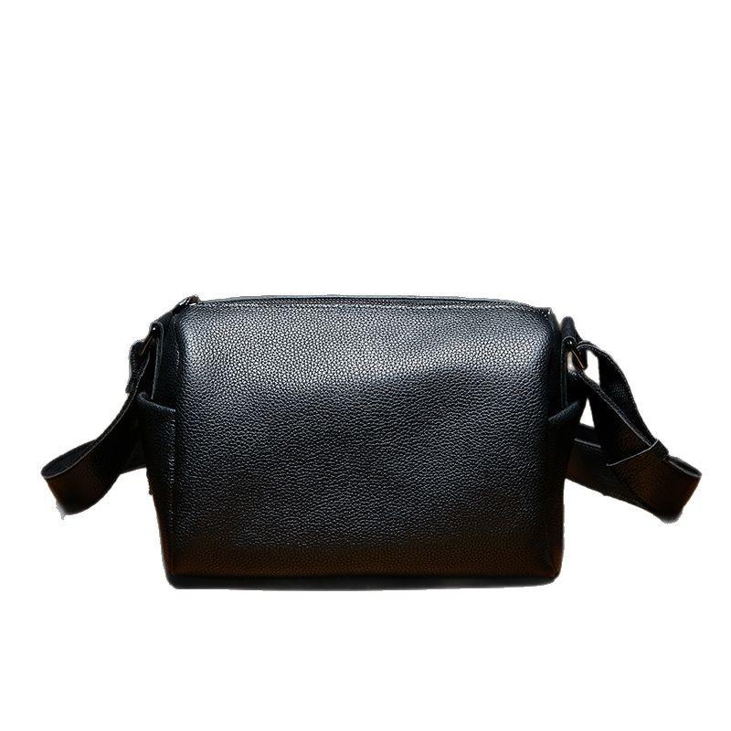 Mládežnický polštářek Taška crossbody z pravé kůže Pánská taška přes rameno z hovězí kůže s lícovou usní Cyklistický batoh