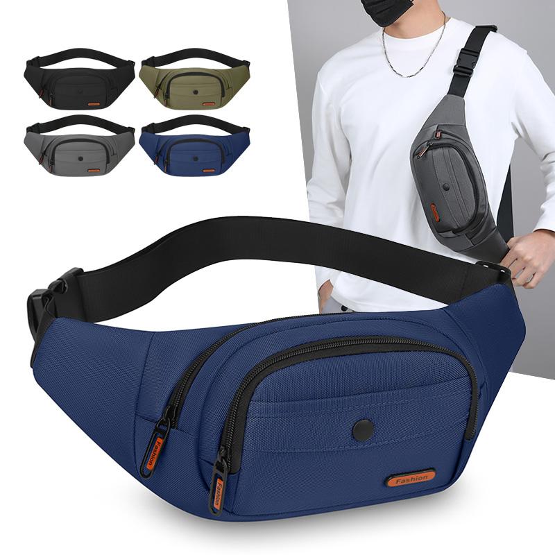 Multi-functial Outdoor Sports Waist Bag for Men and Women, Large Capacity, Simple and Fashiable, Single Shoulder Bag, Portab