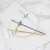 Personalized Metal Sword Women's Hairpin Hair Clip Creative Hair Stick Dly Punk Style Hair Style Design Accessory Festival Gifts