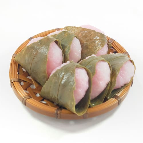 Food replica keychain - Sakuramochi (cherry blossom rice cake) that looks like you could eat it 081OK