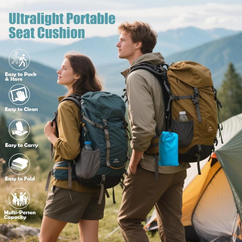 Oversized 6.9'X6.6' Beach Blanket Sandproof Waterproof Nylon Picnic Mat With Stakes Ultralight 12oz For Camping Travel