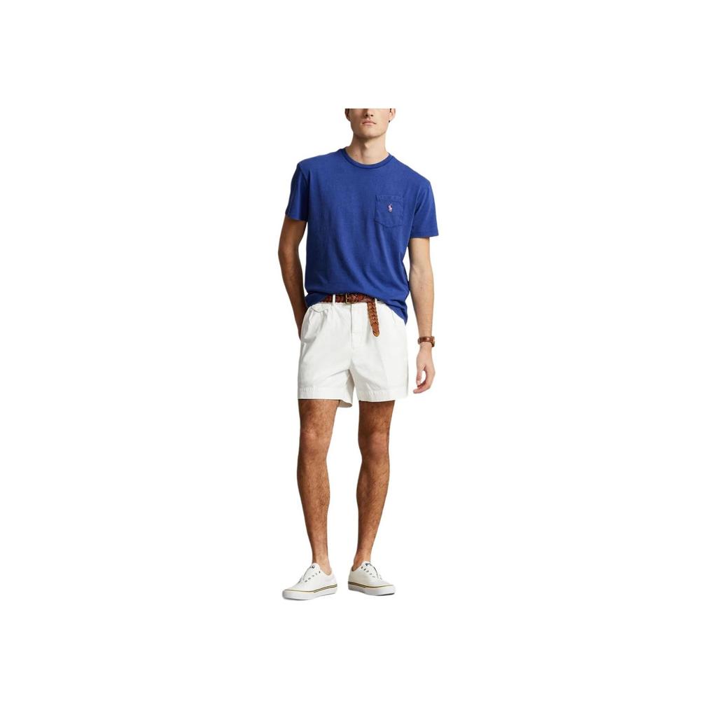 Polo Ralph Lauren Color Blocked Fitted Crew Neck Short Sleeve T-Shirt Men Tops Blue 710835756-022