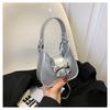 Trendy Single Shoulder Handbag Simple Earphone Bag Korean 2024 New Butterfly Bow Chain Crossbody Bag Women Black