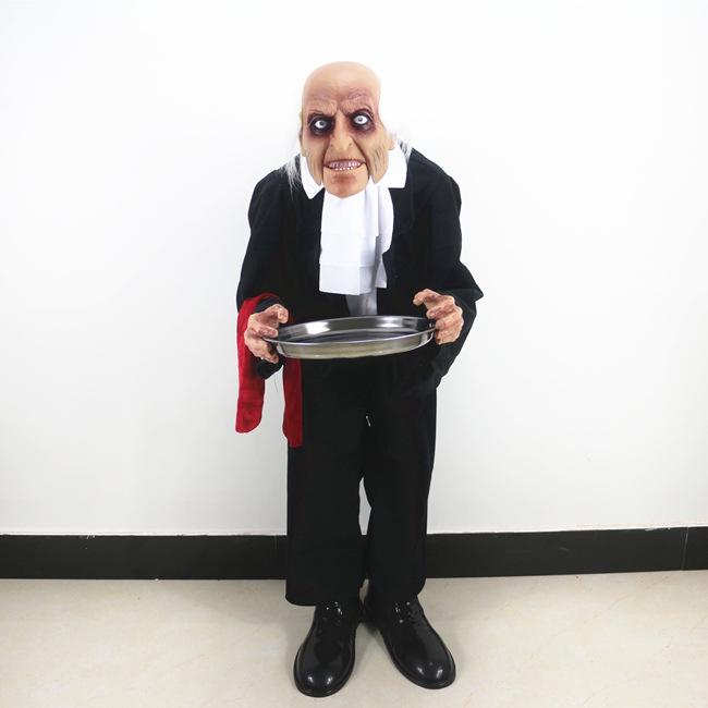 GRET Light-Controlled Talking Butler Ghost Halloween Prank Toy
