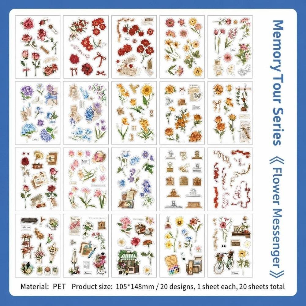 1 Set PET Diary Sticker Self-Adhesive Planner Stickers Premium Sticker Book  Gifts