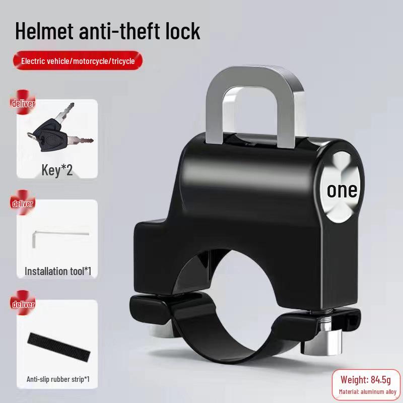 Electric Vehicle & Bicycle Anti-theft Helmet Hook Lock
