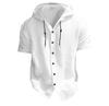 Men's Trendy Hooded Short-Sleeve Casual Sweatshirt
