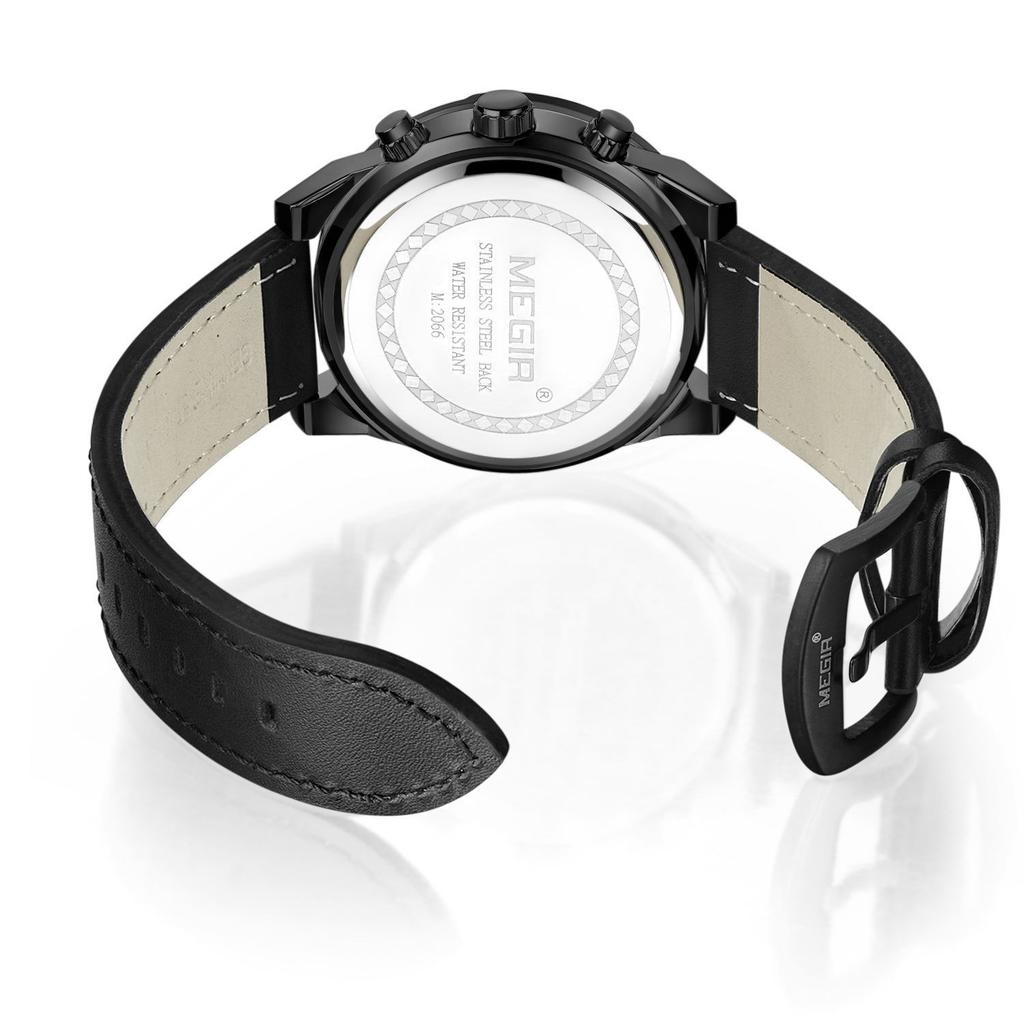 Watch Men'S, Waterproof Chronograph Calendar Large Dial Men'S Watch Quartz Watch 2066