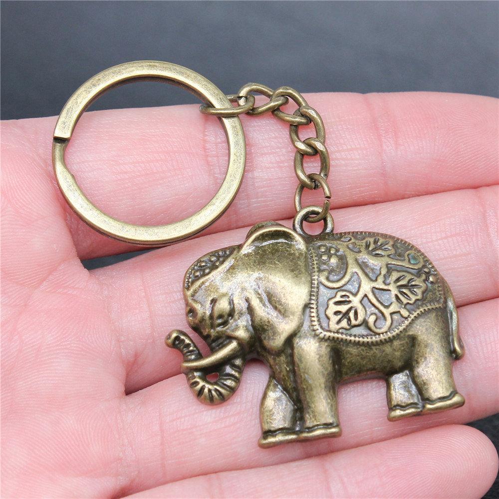 Big Elephant Animal Keychain for Women Best Seller Sweet Christmas Gift Streetwear Car Key Ring