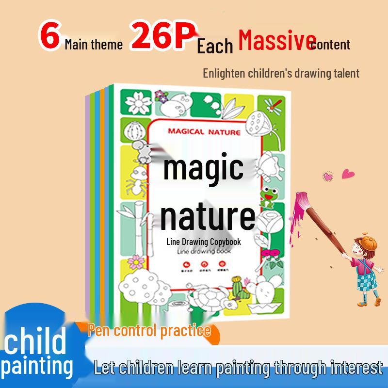 Children's Drawing & Tracing Book: Sketch, Trace, and Color for Kindergarten & Primary Students